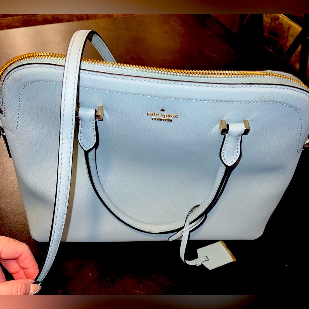 *New condition* Kate Spade Cameron Street Lottie Large Blue Satchel Purse